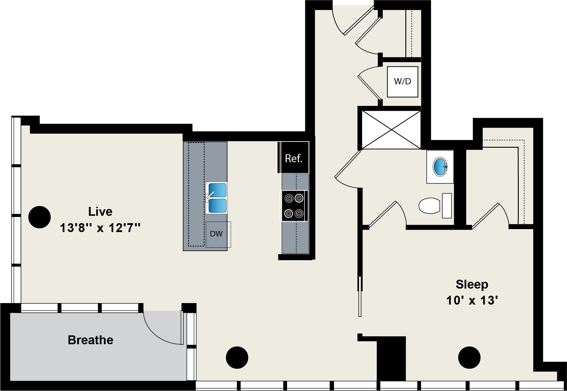 Unit 1-0818 floor plan